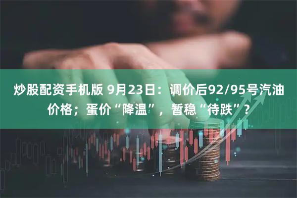 炒股配资手机版 9月23日：调价后92/95号汽油价格；蛋价“降温”，暂稳“待跌”？