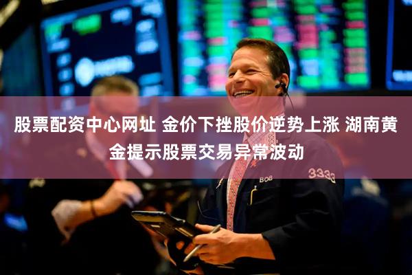 股票配资中心网址 金价下挫股价逆势上涨 湖南黄金提示股票交易异常波动